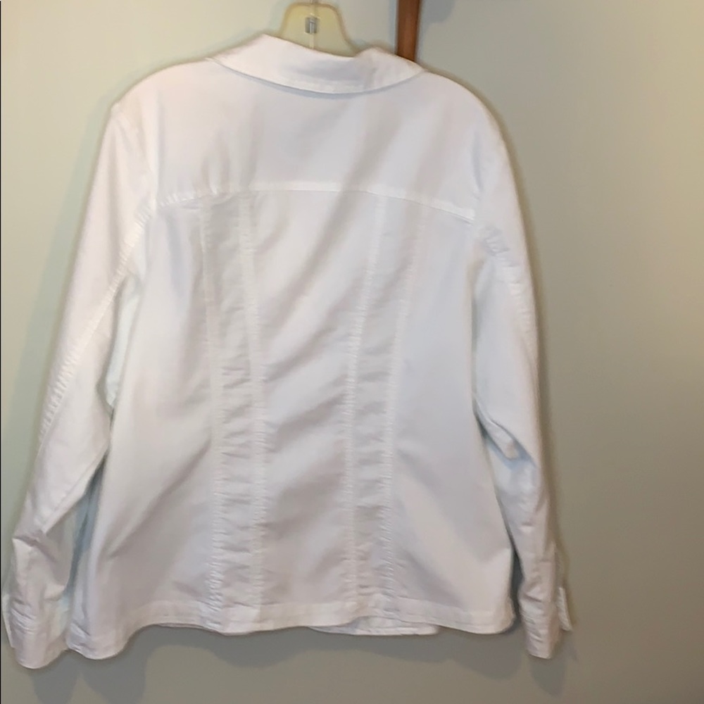 White Cotton Jacket - Picture 4 of 11